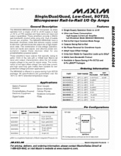 DataSheet MAX4040 pdf